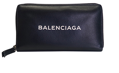 Balenciaga Shopping Zip-around Wallet, front view